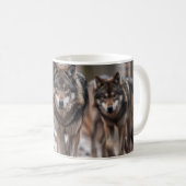Yellowstone Wolves Coffee Mug (Devant droit)