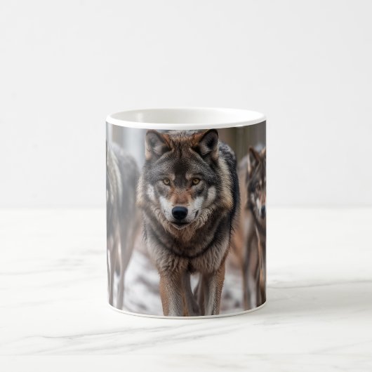 Yellowstone Wolves Coffee Mug (Centre)