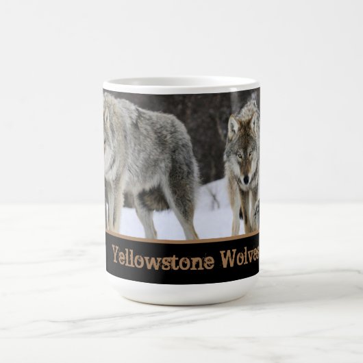 Yellowstone Wolves Coffee Mug (Centre)