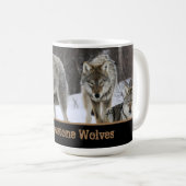 Yellowstone Wolves Coffee Mug (Devant droit)