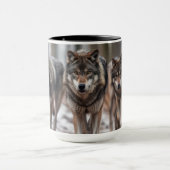 Yellowstone Wolves Koffie Mok Two-Tone (Midden)