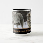 Yellowstone Wolves Koffie Mok Two-Tone (Midden)