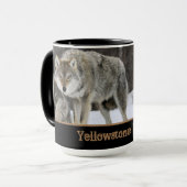 Yellowstone Wolves Koffie Mok Two-Tone (Voorkant links)