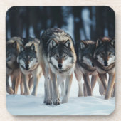 Yellowstone Wolves Onderzetter Set (Voorkant)