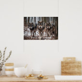 Yellowstone Wolves Poster Kunst (Keuken)
