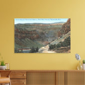 Yellowstone, WY - Yellowstone Highway and Wind 2 Canvas Afdruk (Insitu (Woonkamer))