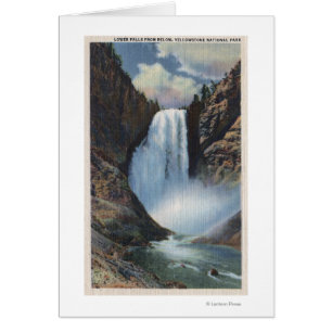 Yellowstone, WYLower Chutes de vue inférieure