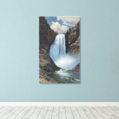 Yellowstone, WYLower-Herfsten van onder Uitzicht Canvas Afdruk (Insitu (Houten vloer))