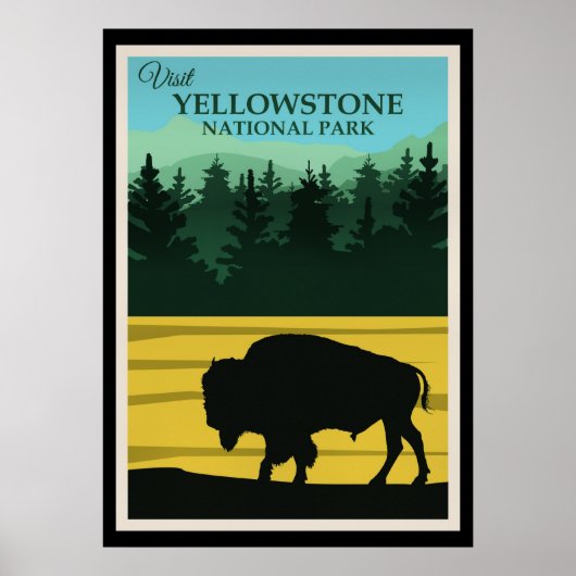 Yellowstone, Wyoming Reisposter Poster (Voorkant)