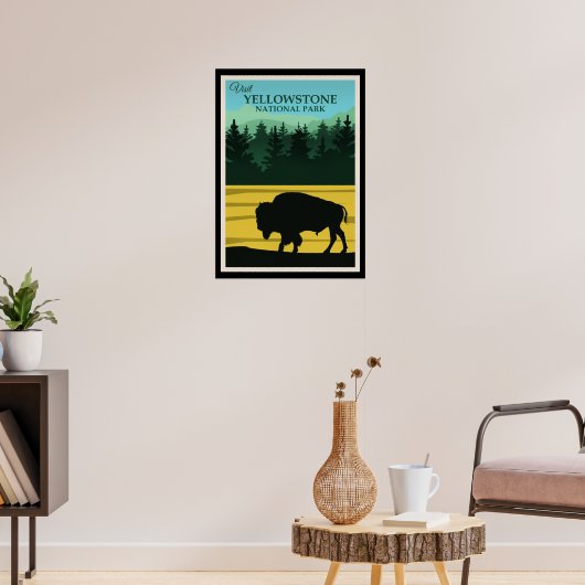 Yellowstone, Wyoming Reisposter Poster (Woonkamer 3)