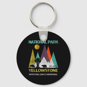 Yellowstone Wyoming Us Nationaal Park Kamperen Wan Sleutelhanger