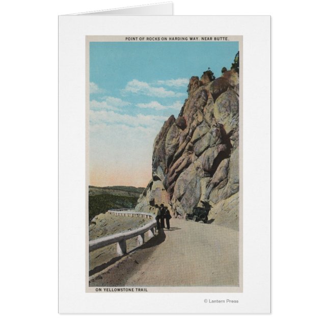 Yellowstone, WYVacationers, oude auto, nabij (Voorkant)