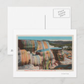 Yellowstone, WYView of Mammoth Hot Springs Briefkaart (Voorkant / Achterkant)