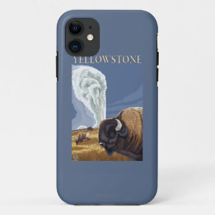 YellowstoneBison met ouderwets getrouw iPhone 11 Hoesje