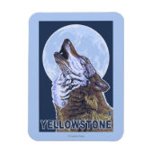 YellowstoneHowling Wolf Magneet (Verticaal)