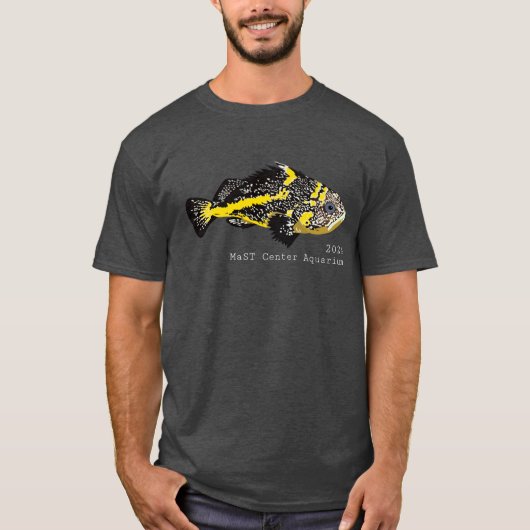 Yellowstripe Rockfish - Basic Donker T-shirt (Voorkant)