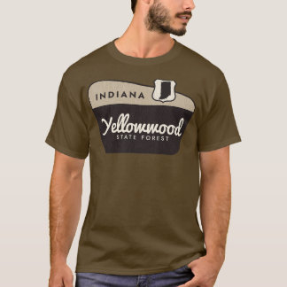 Yellowwood State Forest Indiana Welkomstbord T-shirt