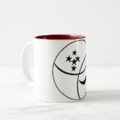 yemanja tweekleurige koffiemok (Voorkant links)