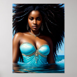 Yemaya Watergodin Orisha Art Poster