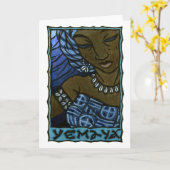 Yemaya-Wenskaart Kaart (Gele Bloem)