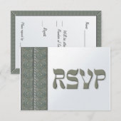 Yemenite Silver RSVP Kaartje (Voorkant / Achterkant)