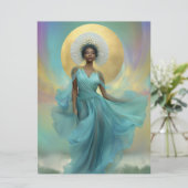 Yemoja : Carte de méditation d'autel de déesse (Debout devant)