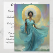 Yemoja : Carte de méditation d'autel de déesse (Devant / Derrière)