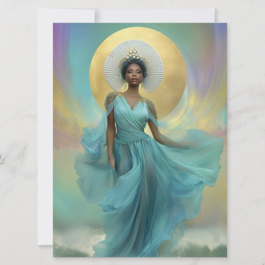 Yemoja : Carte de méditation d'autel de déesse (Devant)