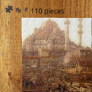 Yeni Cami moskee en Eminö nü bazaar - ISTANBUL Legpuzzel