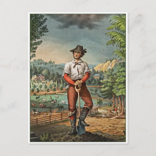 Yeoman Farmer Briefkaart (Voorkant)