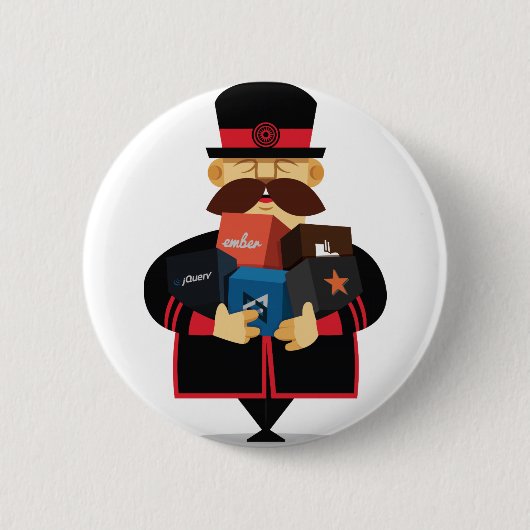 Yeoman-knop Ronde Button 5,7 Cm (Voorkant)