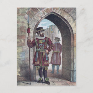 Yeoman Warder in de Tower of London Briefkaart