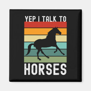 Yep ik praat met paarden boer dier paardrijden magneet