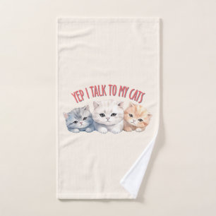 Yep, je parle à My Cats - Adorable Trio Cat Design