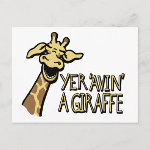 Yer 'avin' a giraffe slang cockney humor briefkaar briefkaart
