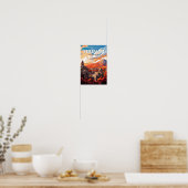 Yerevan Armenië Reizen Kunst Vintage Poster (Keuken)