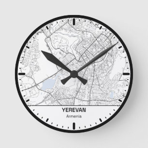 Yerevan Klok Stad Lijn Kunst