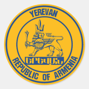 Yerevan Round Emblem Ronde Sticker