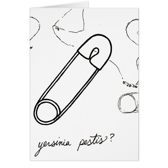 Yersinia Pestis-kaart (Voorkant)