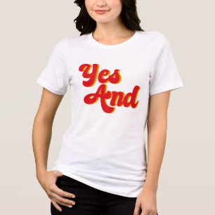 Yes en Improv Comedy Club Comedian Women's Tri-Blend Shirt
