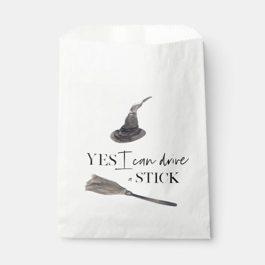 Yes I Can Drive A Stick Fun | Happy Halloween Bedankzakje (Voorkant)