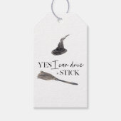 Yes I Can Drive A Stick Fun | Happy Halloween Cadeaulabel (Voorkant)