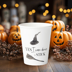 Yes I Can Drive A Stick Fun Happy Halloween Papieren Bekers