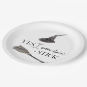 Yes I Can Drive A Stick Fun | Happy Halloween Papieren Bordje (Gekanteld)