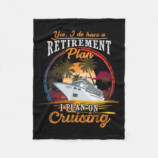 Yes I Do Have A Retirement Plan - Men And Women Cr Fleece Deken (Voorkant)