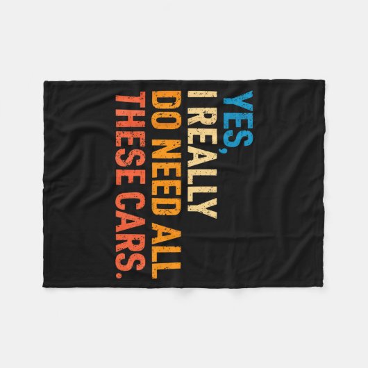 Yes I Really Do Need All These Funny Car Mechanic Fleece Deken (Voorkant (Horizontaal))