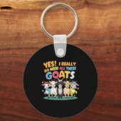 Yes I Really Do Need All These Goats Farm Animal L Sleutelhanger (Voorkant)