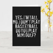 Yes I'm Tall No I Don't Play Sketll 2 Kaart (Gele Bloem)