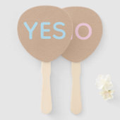 Yes or No Wedding Game Paddles Handwaaier (Voorkant en achterkant)