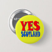 YES Scotland pin badge Ronde Button 5,7 Cm (Voorkant /achterkant)
